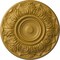 Ekena Millwork Whitman Ceiling Medallion (For Canopies up to 3 3/4"), Hand-Painted Iridescent Gold, 13"OD x 1 3/8"P CM13WHIGS - alternate 1